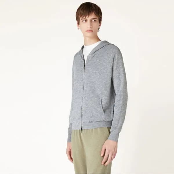 로로피아나 남성 후드 스웨터 - Loro Piana Mens Hood Sweater - l… - 1