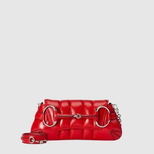 구찌 여성 홀스빗 체인 스몰 숄더백 - Gucci Womens Horsebit Chain … - 1