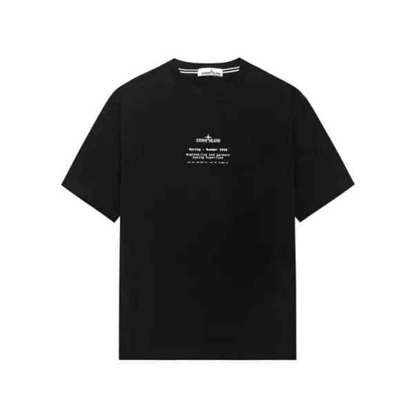 스톤아일랜드 남성 라운드 반팔 티셔츠 - Stone Island Mens Round Tsh… - 1
