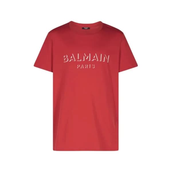 발망 남성 라운드 반팔티 - Balmain Mens Round Tshirt - bmc137… - 1