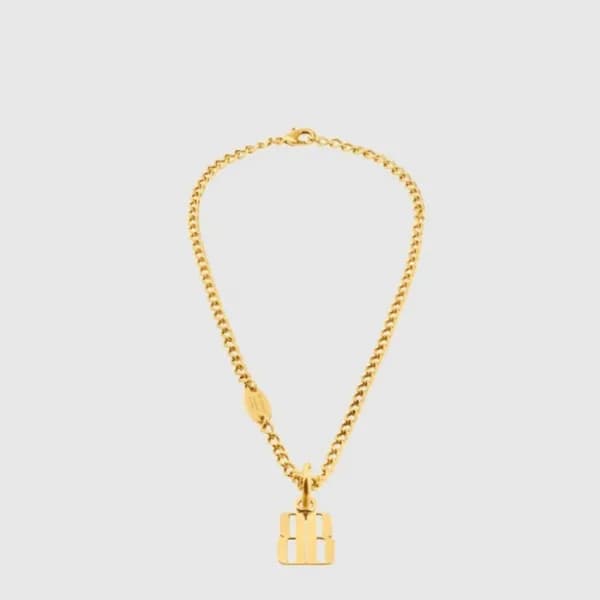 발렌시아가 남성 나노 씬 네크리스 - Balenciaga Mens Nano Thin Nec… - 1