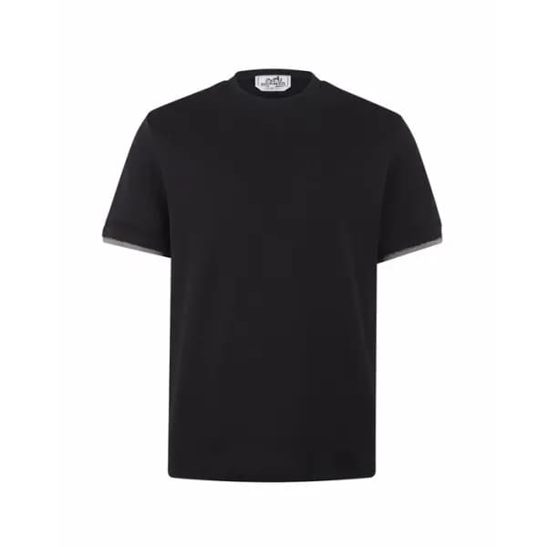 에르메스 남성 라운드 반팔티 - Hermes Mens Round Tshirt - hec15… - 1