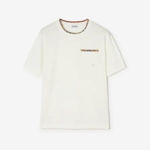 버버리 남성 라운드 반팔 티셔츠 - Burberry Mens Round Tshirt - b… - 1