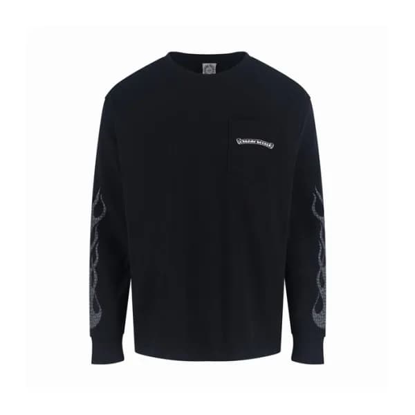 크롬하츠 남성 라운드 긴팔티 - Chrome Hearts Mens Round Tshirt - chc16759x