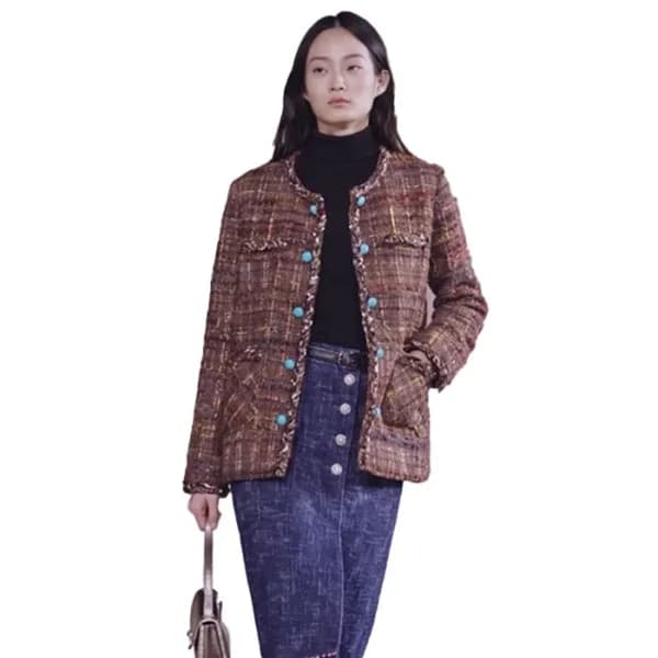 샤넬 여성 트위드 자켓 - Chanel Womens Tweed Jacket - chc17576x - 1
