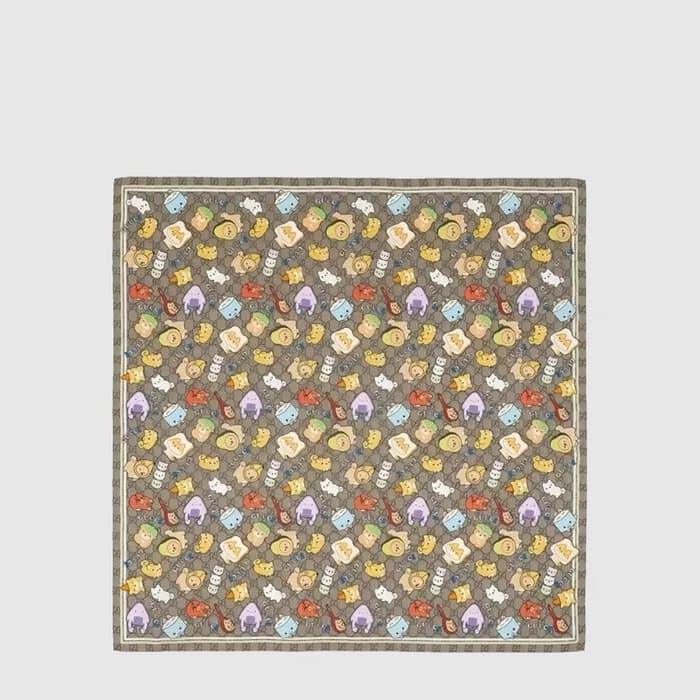 구찌 여성 GG 애니멀 프린트 까레 - Gucci Womens GG Animal Print Carré - acc10789x - 1