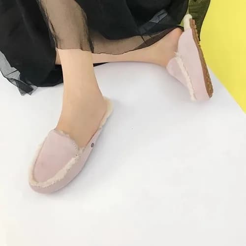 UGG 2018 LADIES LEATHER SLIPPER - UGG 여성 레더 어그 털슬리… - 1