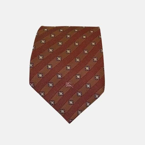 BURBERRY MENS NECKTIE BROWN - 버버리 남성용 넥타이 브라운 - 1