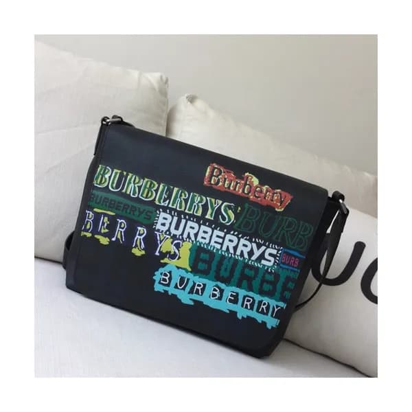 Burberry 2018 Vintage Painting Check Messenger Sho… - 1