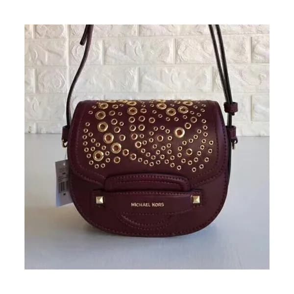 Michael Kors Leather Cary Saddle Shoulder Bag, 18C… - 1