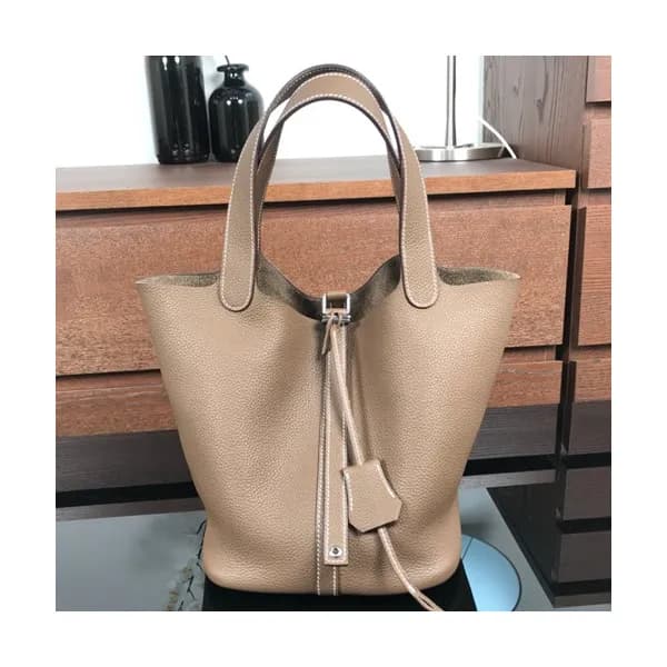 Hermes Picotin Lock Togo Leather Tote Bag,22cm - … - 1
