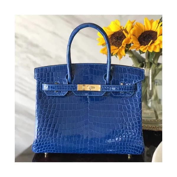 Hermes Birkin Crocodile Leather Tote Shoulder Bag … - 1