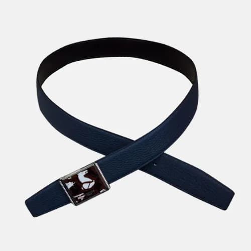 [커스텀급]Hermes 2019 Mens Box Togo Leather Belt - 에르메… - 1