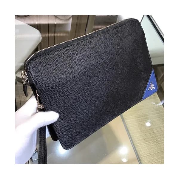 Prada Saffiano Mens Clutch Bag ,26.5CM - 프라다 사피아노 … - 1