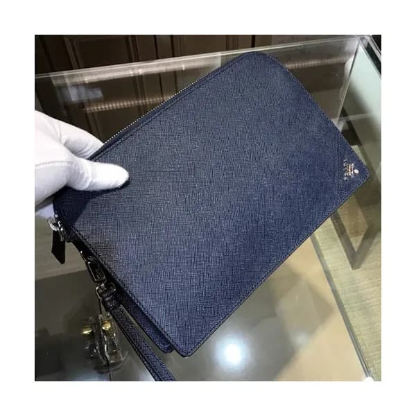 Prada Saffiano Mens Clutch Bag ,26.5CM - 프라다 사피아노 … - 1