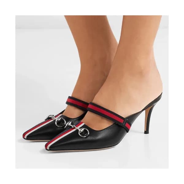 Gucci 2019 Ladies Horsbit Strap Lamskin Middle-hee… - 1