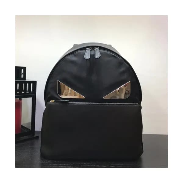 Fendi 2019 Nylon&Leather Bag Bugs Back Pack ,39CM … - 1