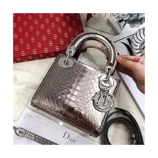 Dior 2019 Lady Dior Mini Tote Shoulder Bag,17CM - … - 1