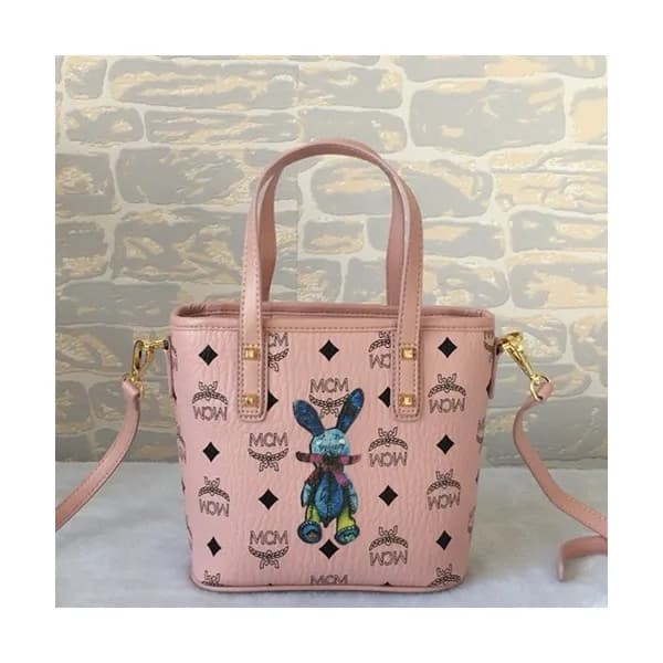 MCM Patricia Visetos Mini Tote Shoulder Shopper Ba… - 1
