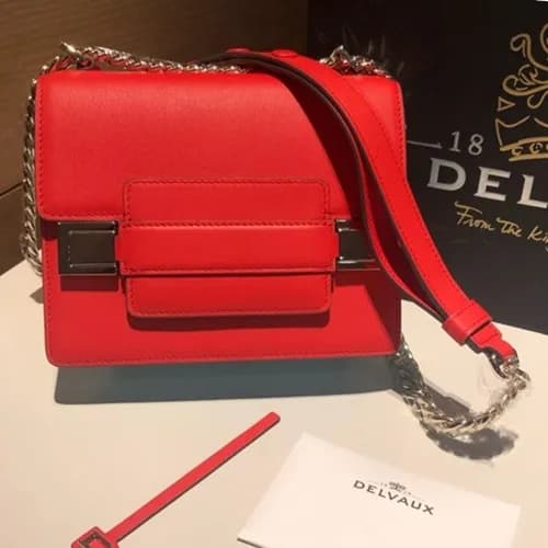 Delvaux 2019 Leather Shoulder Bag,18CM - 델보 2019 레… - 1