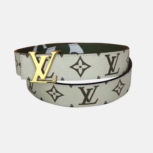 Louis vuitton 2019 Mm/Wm Initial Logo Buckle Leath… - 1