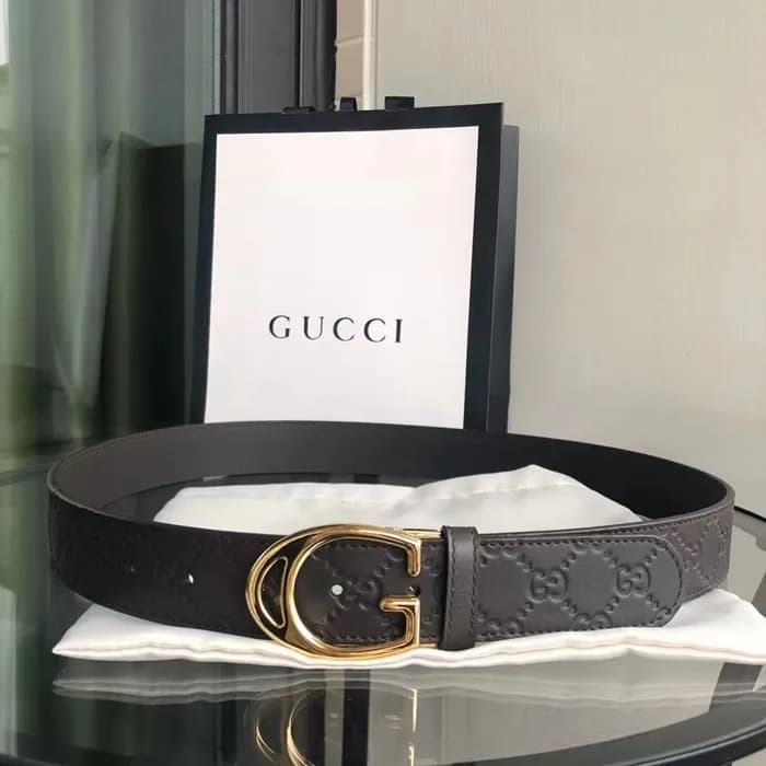 Gucci 2023 Man Leather Belt - 구찌 2023 남성용 레더 벨트 GU… - 1