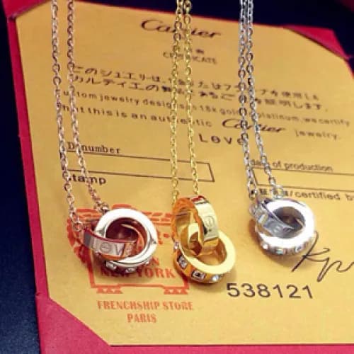 CARTIER Choker 18k Yellow Gold/Rose Gold/White G… - 1