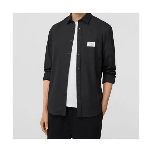 Burberry 2019 Mens Vintage Logo Slim Fit Cotton sh… - 1