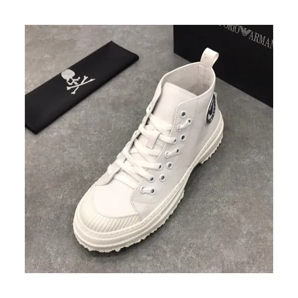 Armani 2019 Mens Leather Sneakers - 알마니 2019 남성용 … - 1