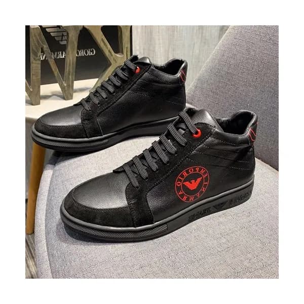 Armani 2019 Mens Leather Sneakers - 알마니 2019 남성용 … - 1