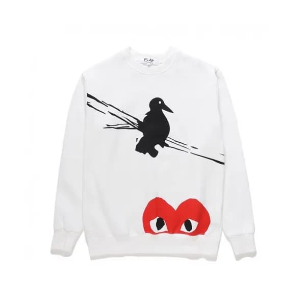 Cdgplay 2019 Unisex Print Heart Cotton Tshirts - 꼼… - 1