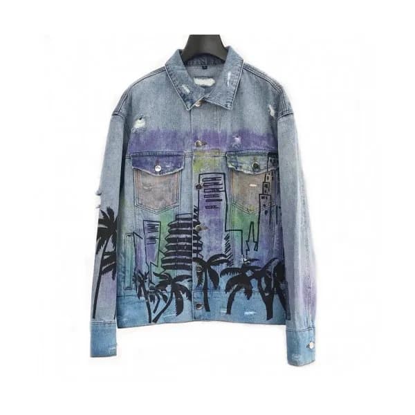 Palm Angels 2020 Mens Logo Denim Jackets - 팜 엔젤스 2… - 1