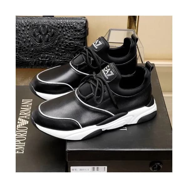 Armani 2020 Mens Leather Sneakers - 알마니 2020 남성용 … - 1
