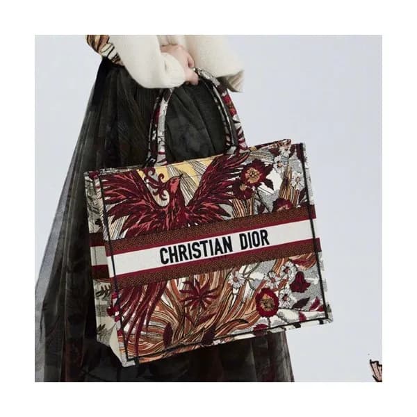 Dior 2020 Woman Canvas Book Tote Shopper Bag,41.5C… - 1