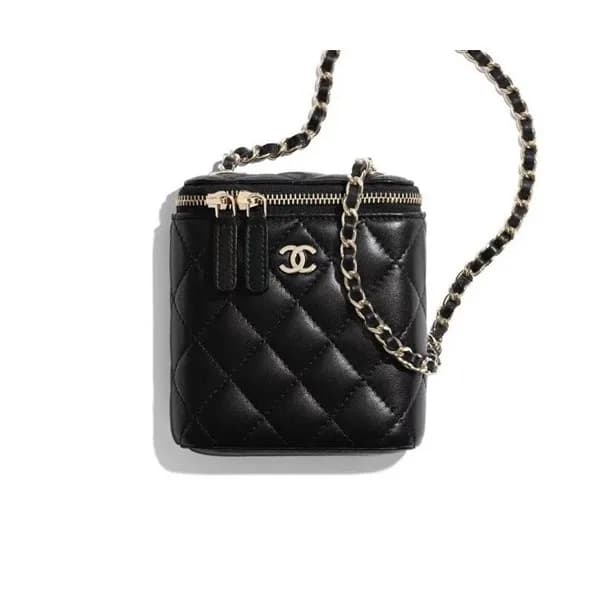 Chanel 2020 Leather Chain Shoulder Cross Bag,11.5C… - 1