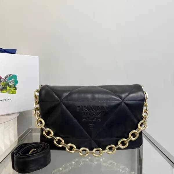 Prada 2022 Women;s Leather Tote Shopper Bag,31cm -… - 1