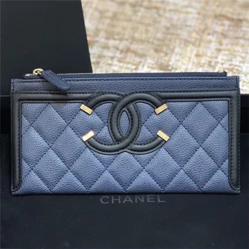 Chanel 2021 Women's Leather Wallet,19cm - 샤넬 2… - 1