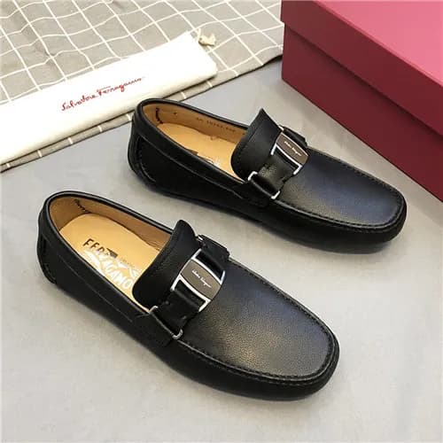 Salvatore Ferragamo 2021 Men's Leather Loafer … - 1