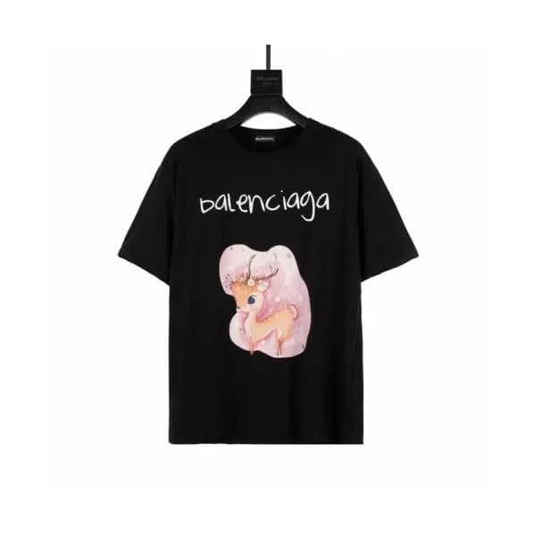 Balenciaga 2021 Mm/Wm Logo Cotton Short Sleeved Ts… - 1