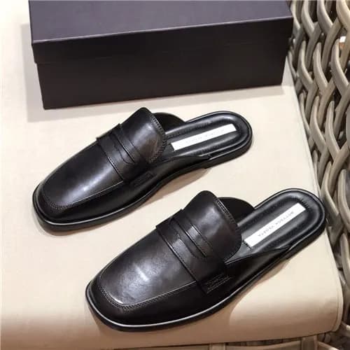 Bottega Veneta 2021 Men's Leather Mule,BVS0362… - 1