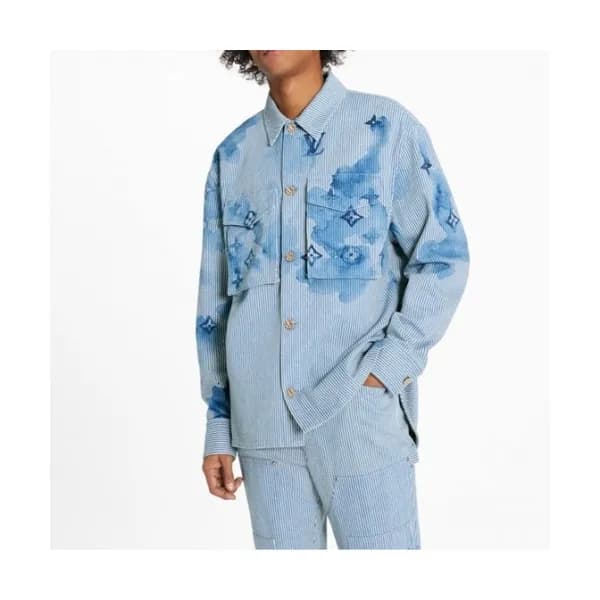 [추천템]Louis vuitton Mens Trendy shirts Blue - 루이비통… - 1