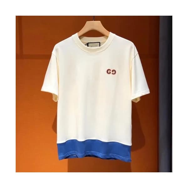 Gucci Mm/Wm Logo Short Sleeved Tshirts Ivory - 구찌… - 1