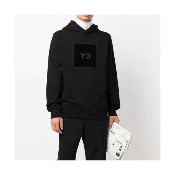 Y-3 Mm/Wm Logo Street Cotton HoodT - 요지야마모토 2021 … - 1