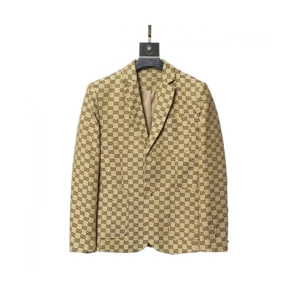 Gucci Mens Casual Logo Suit Jackets Camel - 구찌 20… - 1