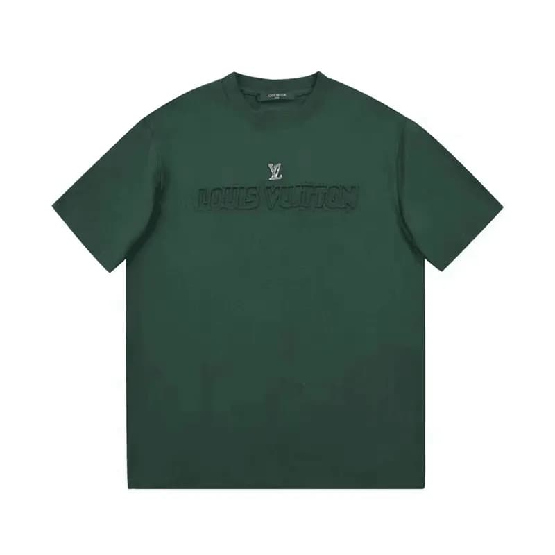 2023 루이비통 남자 크루넥 그린 반팔티 - Unisex Green Tshirts - l… - 1