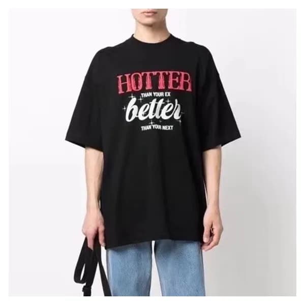 베트멍 남/여 트렌디 블랙 반팔티 - Unisex Black Tshirts - vet023… - 1