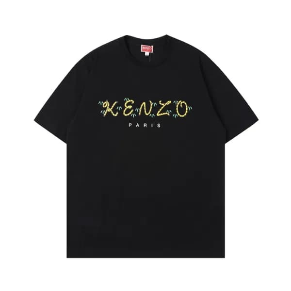겐조 남성 블랙 크루넥 반팔티 - Mens Black Tshirts - ken0183x - 1