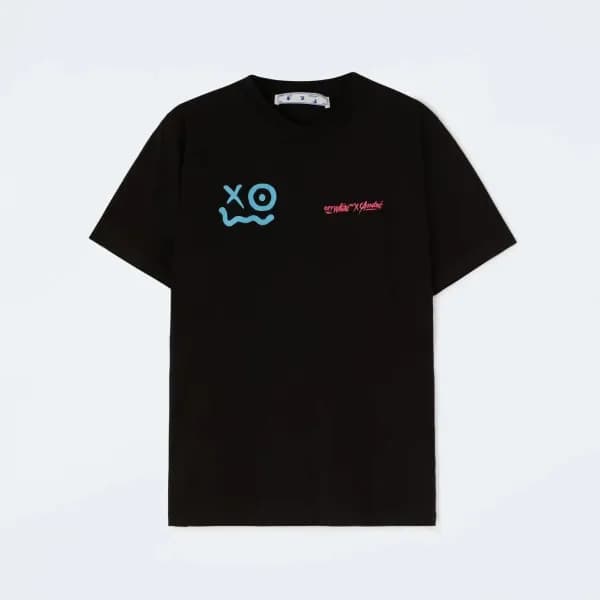 오프화이트 남성 모던 블랙 반팔티 - Mens Black Tshirts - off0821x - 1