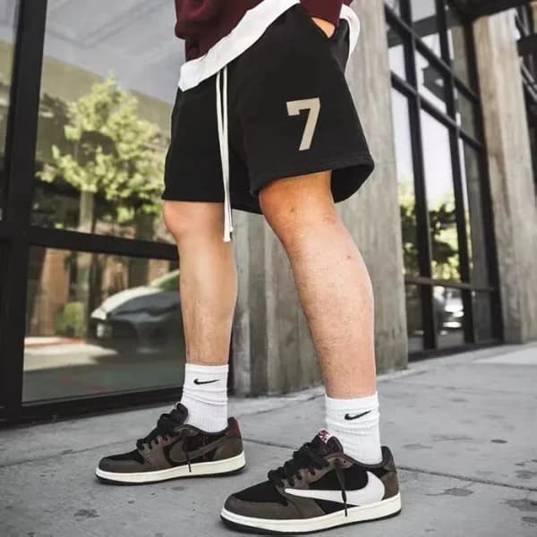 피어오브갓 남성 캐쥬얼 블랙 반바지 - Mens Black Half-pants - fea0… - 1