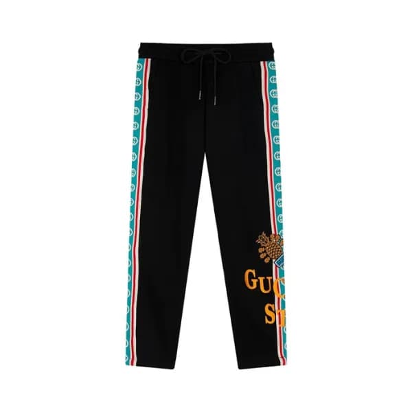 구찌 남성 캐쥬얼 블랙 팬츠 - Gucci Mens Black Pants - guc0524… - 1